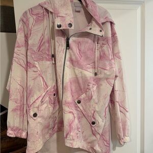 Chico's Pink and Cream Jacket